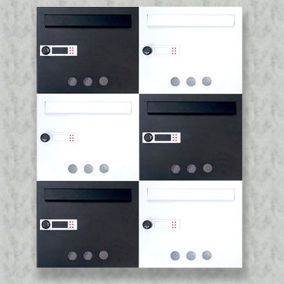 デザイナーズ郵便ポスト LEONシリーズ 集合ポスト「MB-5002 スチール」