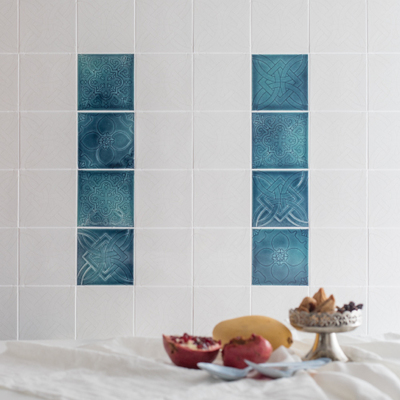 施釉タイル「CAI 魁 かい」2色全6種類［150×150mm］四角形タイル 屋内壁／浴室壁