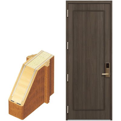 木製防火ドア「プレミアム」防火設備（20分遮炎性能）遮炎性能＆遮音性能も向上したホテル客室用扉