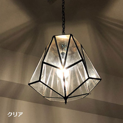 GADAN照明・モロッコランプ ペンダント【中型】「ジオメトリックランプ／クリア GL065/CL」