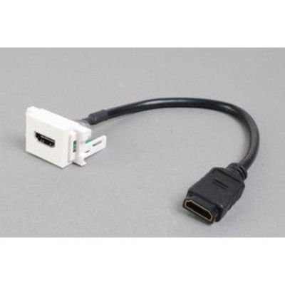 コンセントチップ コンセント側：HDMIメス＜白色＞／ケーブル側：HDMIメス【短距離接続用】