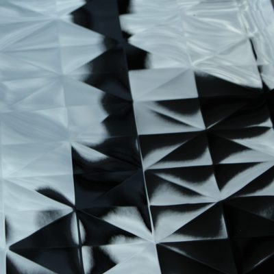 壁面装飾材　什器　パネル　天井材　3Dステンレス【メタルピラミッド】