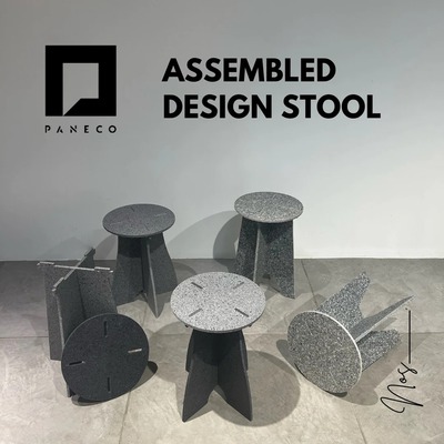 サステナブルな環境配慮型建材・繊維リサイクルボード『PANECO』で製作した家具
